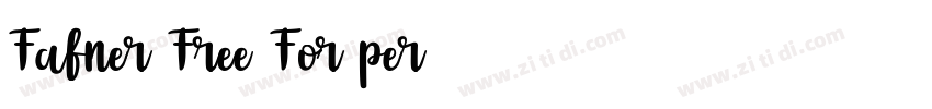 Fafner Free For per字体转换